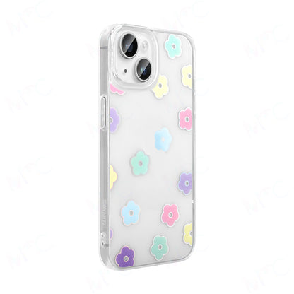 Apple iPhone 14 Kılıf Şeffaf Figürlü Zore Folk Sert Kapak Fiyonk