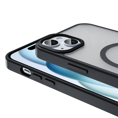 Apple iPhone 14 Plus Kılıf M-safe Şarj Özellikli Mat Arka Yüzey Zore Sio Kapak Kahverengi
