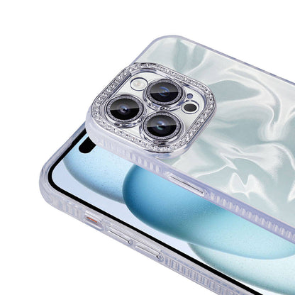 Apple iPhone 14 Pro Kılıf Airbagli Parlak Taş Detay Tasarımlı Zore Esila Kapak Pembe