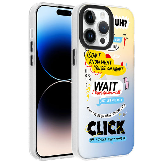 Apple iPhone 14 Pro Kılıf Desenli Zore Dragon Sert Kapak Kelimeler