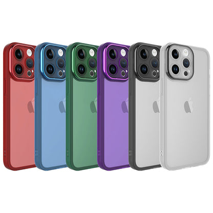 Apple iPhone 14 Pro Kılıf Kamera Korumalı Transparan Zore Post Kapak Siyah