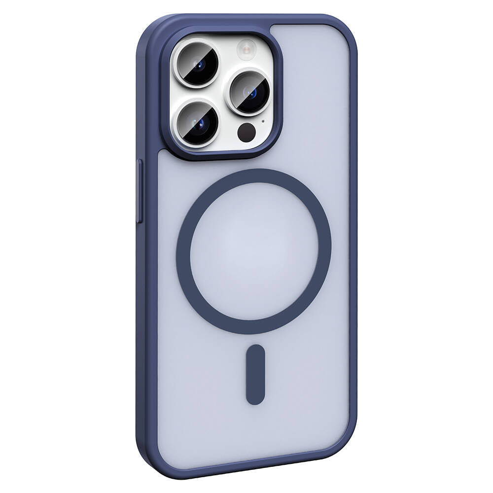 Apple iPhone 14 Pro Kılıf Magsafe Şarj Özellikli Mat Arka Yüzey Zore Sio Kapak Siyah