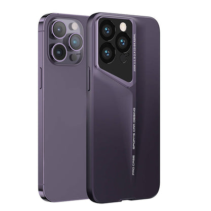 Apple iPhone 14 Pro Kılıf Ultra İnce Kamera Korumalı Sert Rubber Zore Procase Kapak Derin Mor