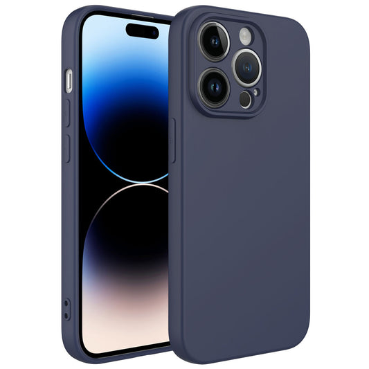 Apple iPhone 14 Pro Kılıf Zore Kamera Korumalı Mara Lansman Kapak Lacivert