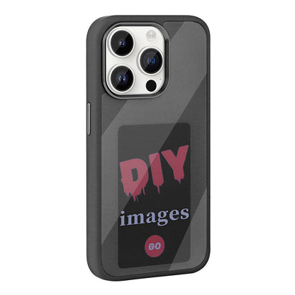 Apple iPhone 14 Pro Max Kılıf Ekranı Yansıtan Zore Akıllı NFC Kapak Gri
