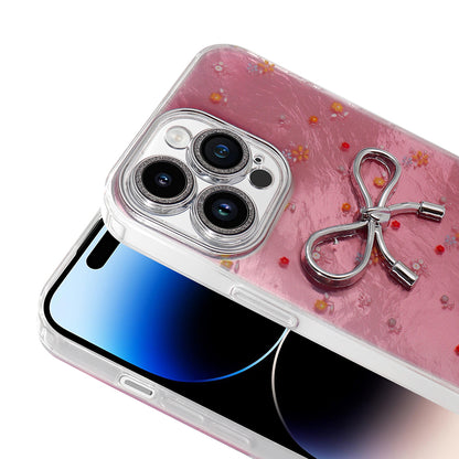 Apple iPhone 14 Pro Max Kılıf Kamera Korumalı Figürlü Zore Ponti Silikon Kapak Lila