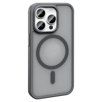 Apple iPhone 14 Pro Max Kılıf Magsafe Şarj Özellikli Mat Arka Yüzey Zore Sio Kapak Siyah