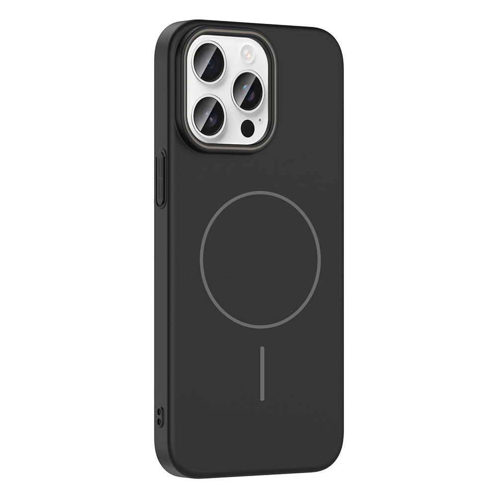 Apple iPhone 14 Pro Max Kılıf Magsafe Şarj Özellikli Zore Ruby Sert Kapak Mürdüm