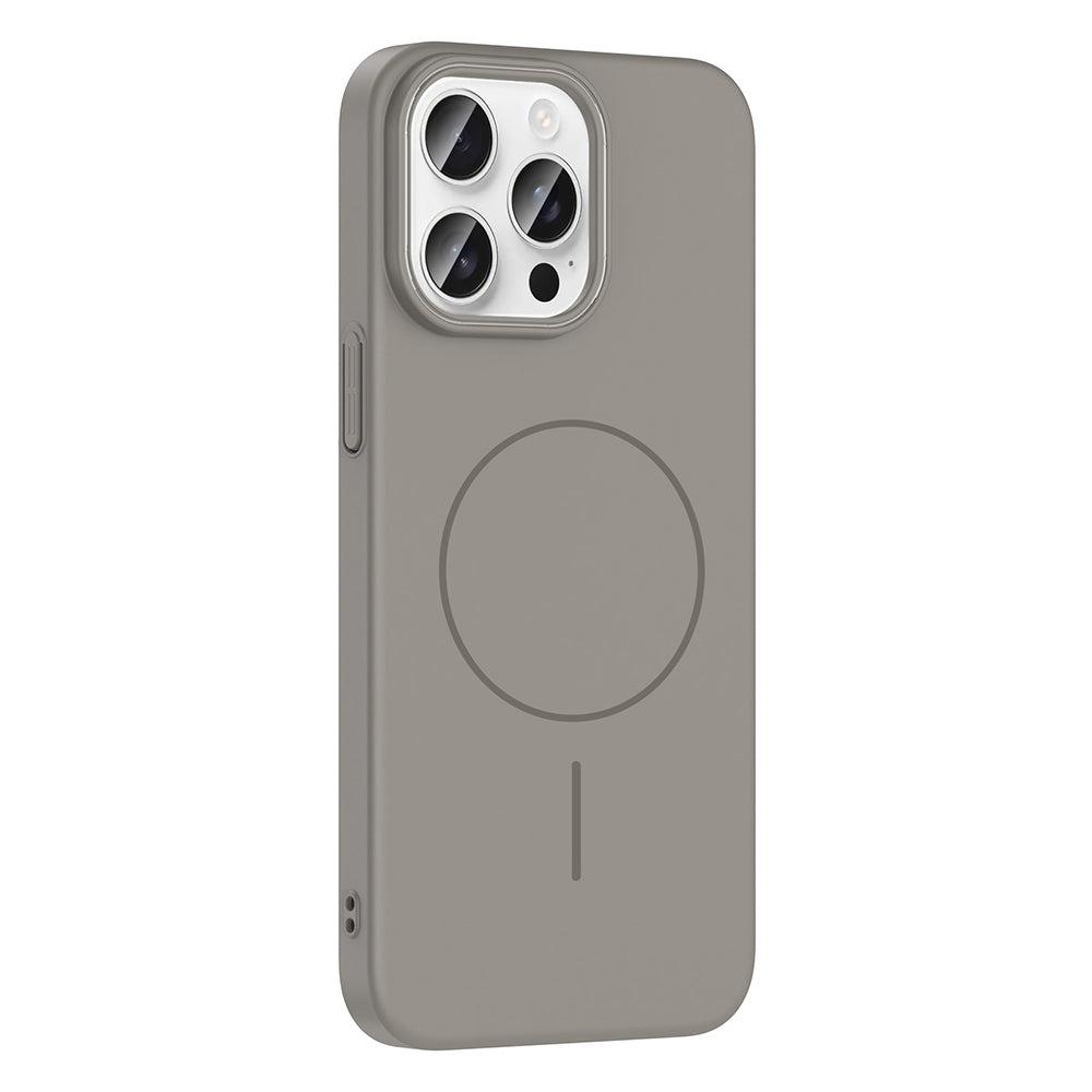 Apple iPhone 14 Pro Max Kılıf Magsafe Şarj Özellikli Zore Ruby Sert Kapak Mürdüm