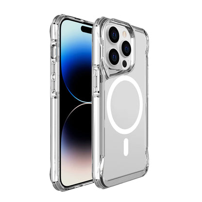 Apple iPhone 14 Pro Max Kılıf Zore Magsafe Şarj Özellikli T-Max Magsafe Kapak Renksiz