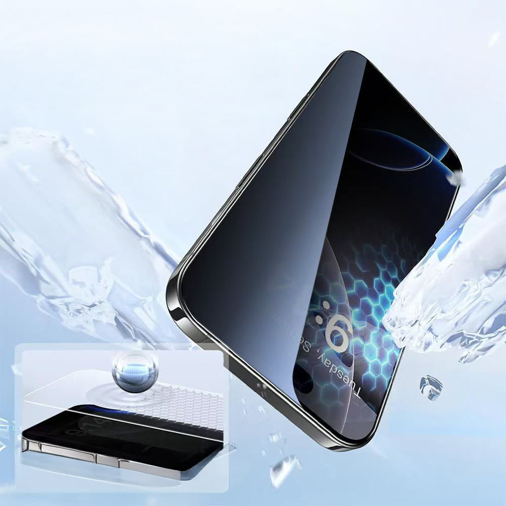 Apple iPhone 14 Pro Max Zore 3D Oliv HD Temperli Cam Ekran Koruyucu + Kolay Uygulama Aparatı Şeffaf