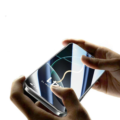 Apple iPhone 14 Pro Max Zore 3D Oliv HD Temperli Cam Ekran Koruyucu + Kolay Uygulama Aparatı Şeffaf