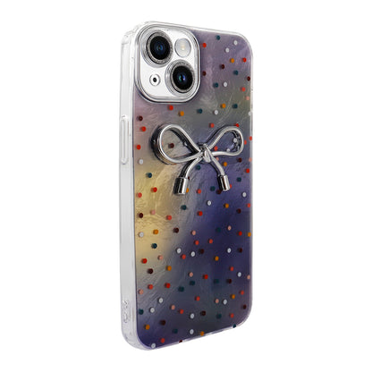 Apple iPhone 15 Kılıf Kamera Korumalı Figürlü Zore Ponti Silikon Kapak Lila