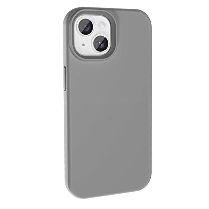 Apple iPhone 15 Kılıf M-safe Şarj Özellikli Sıvı Teknolojili Silinebilir Sert Zore Kivi Kapak Lavendery Gray