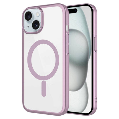 Apple iPhone 15 Kılıf Wireless Şarj Özellikli Sert PC Zore Mat Riksos Magsafe Kapak Mavi