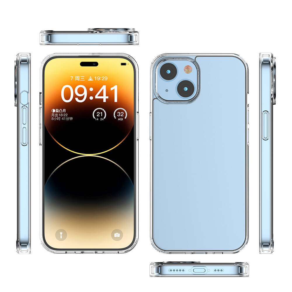 Apple iPhone 15 Kılıf Zore Coss Kapak Renksiz