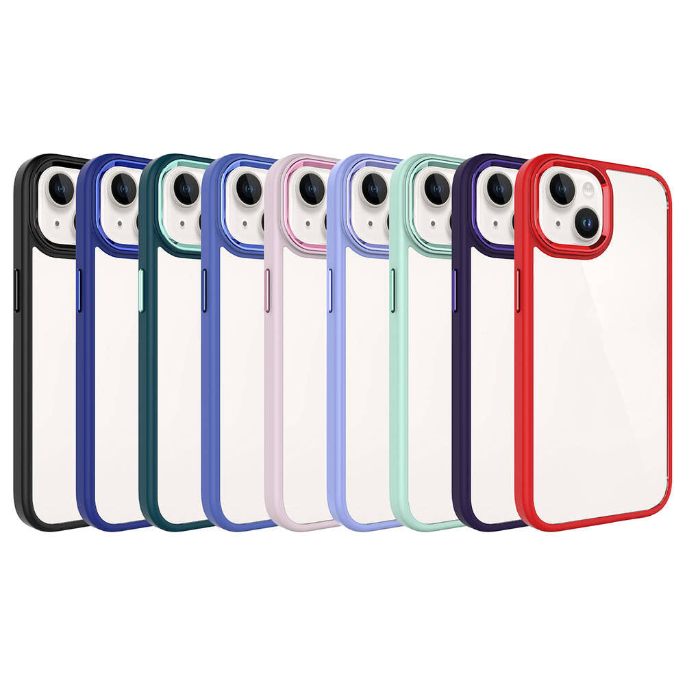 Apple iPhone 15 Kılıf Zore Krom Kapak Yeşil