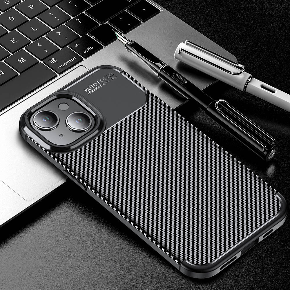 Apple iPhone 15 Kılıf Zore Negro Silikon Kapak Siyah