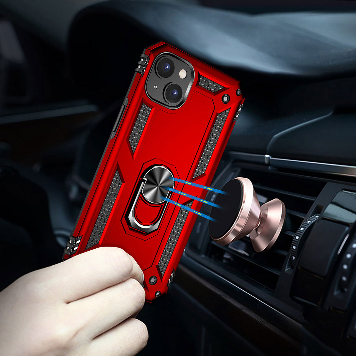 Apple iPhone 15 Kılıf Zore Vega Kapak Siyah