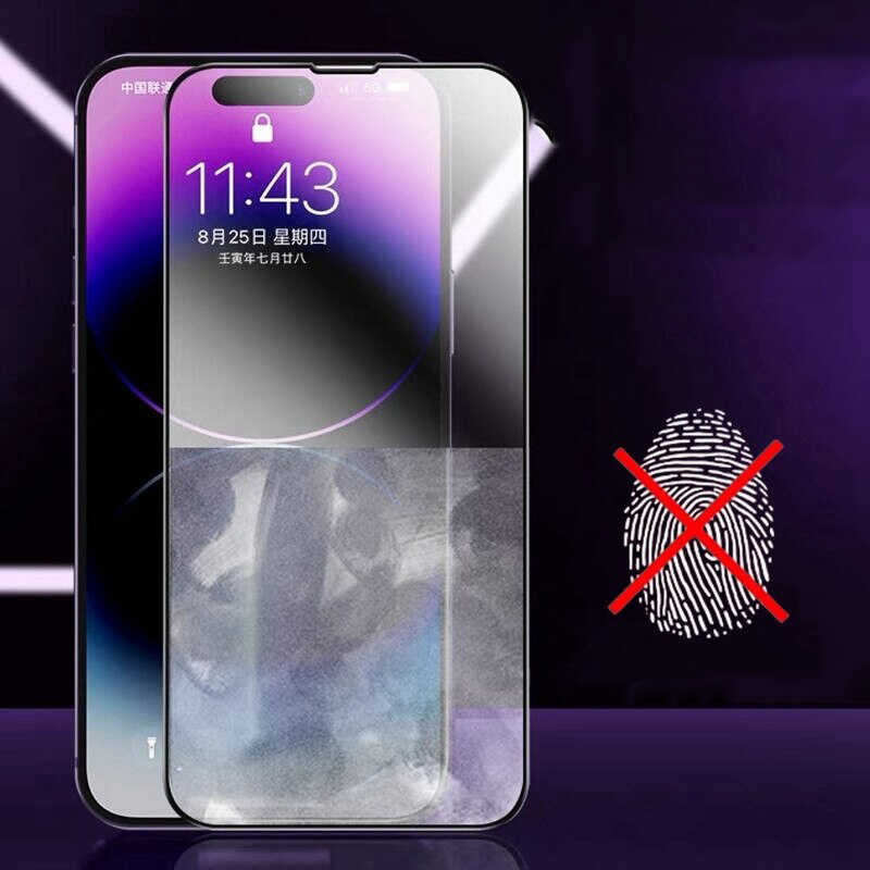 Apple iPhone 15 Plus Davin Mat Seramik Ekran Koruyucu Siyah