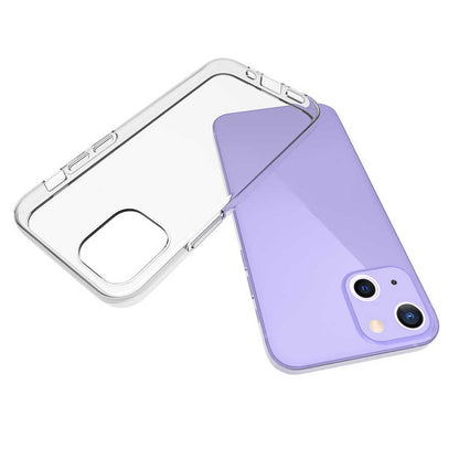 Apple iPhone 15 Plus Kılıf Zore Süper Silikon Kapak Renksiz