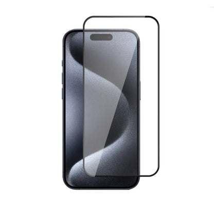 Apple iPhone 15 Plus Zore 3D Rika Temperli Cam Ekran Koruyucu Siyah