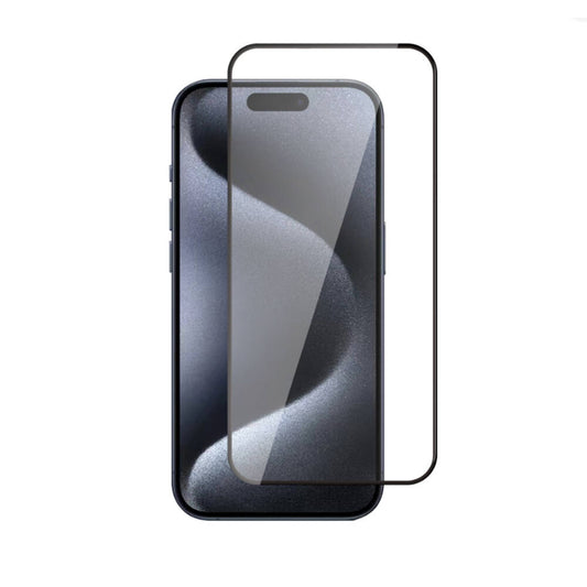 Apple iPhone 15 Plus Zore 3D Rika Temperli Cam Ekran Koruyucu Siyah