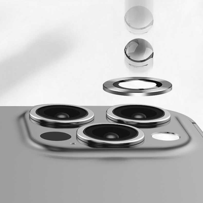 Apple iPhone 15 Plus Zore CL-07 Kamera Lens Koruyucu Yeşil