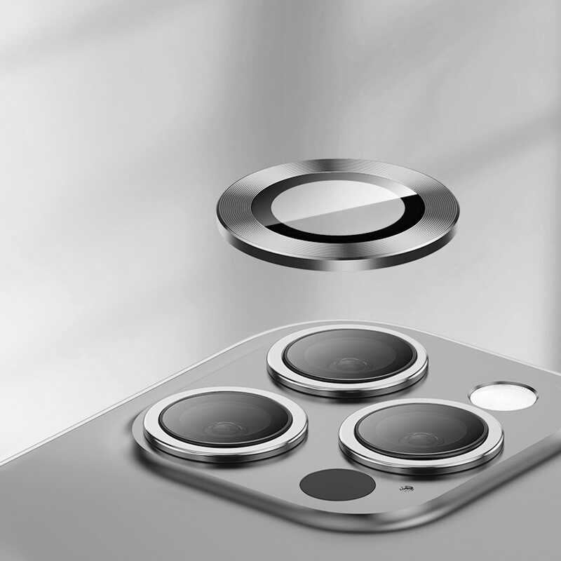 Apple iPhone 15 Plus Zore CL-07 Kamera Lens Koruyucu Mavi