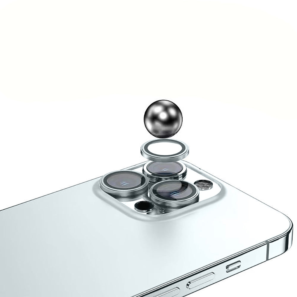 Apple iPhone 15 Plus Zore Mikro Kamera Lens Koruyucu Gümüş