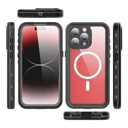 Apple iPhone 15 Pro Kılıf 1-1 Su Geçirmez Kılıf Siyah