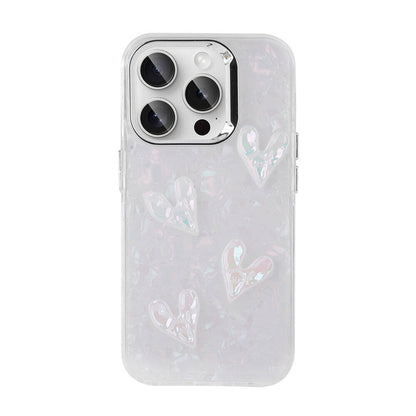 Apple iPhone 15 Pro Kılıf Kabartma Figürlü Parlak Zore Eralli Silikon Kapak Kalp