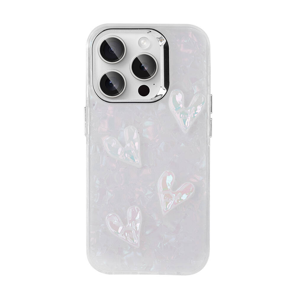 Apple iPhone 15 Pro Kılıf Kabartma Figürlü Parlak Zore Eralli Silikon Kapak Kelebek