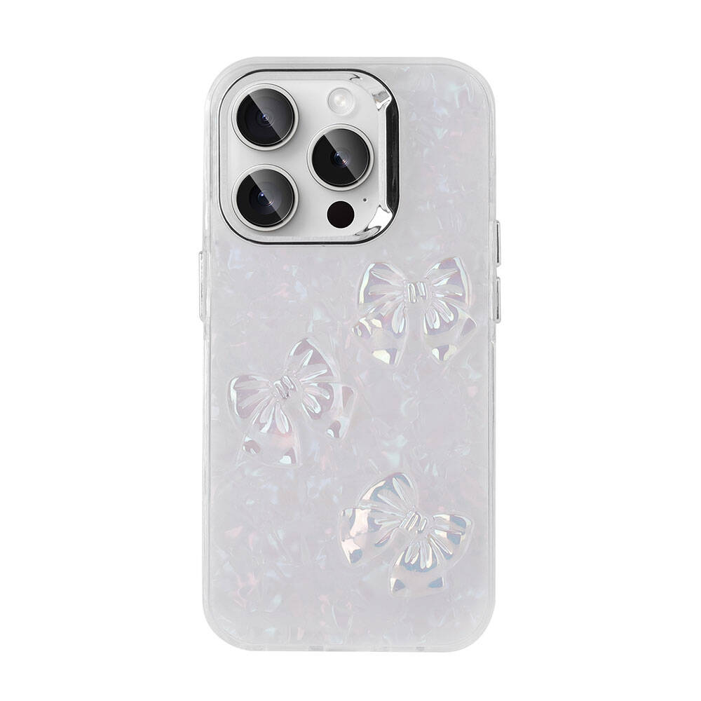 Apple iPhone 15 Pro Kılıf Kabartma Figürlü Parlak Zore Eralli Silikon Kapak Kalp