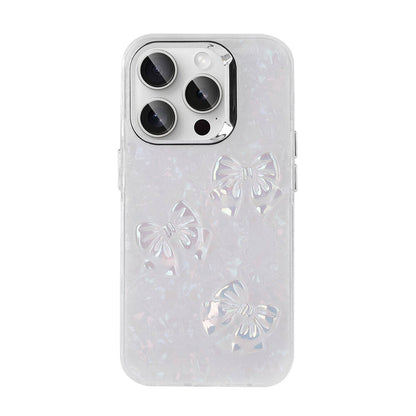 Apple iPhone 15 Pro Kılıf Kabartma Figürlü Parlak Zore Eralli Silikon Kapak Kelebek