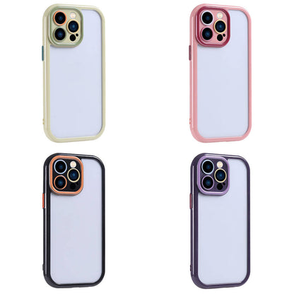 Apple iPhone 15 Pro Kılıf Kamera Korumalı Renkli Kenar ve Çerçeve Tasarımlı Zore Vitamin Kapak Yeşil
