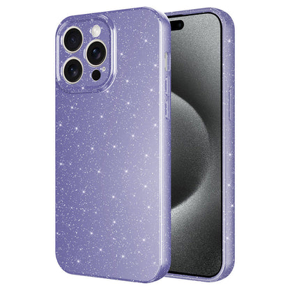 Apple iPhone 15 Pro Kılıf Kamera Korumalı Simli Lüks Zore Koton Kapak Siyah