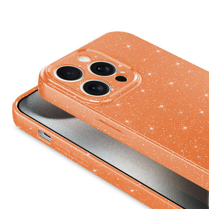 Apple iPhone 15 Pro Kılıf Kamera Korumalı Simli Lüks Zore Koton Kapak Mor