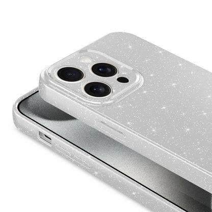 Apple iPhone 15 Pro Kılıf Kamera Korumalı Simli Lüks Zore Koton Kapak Mor