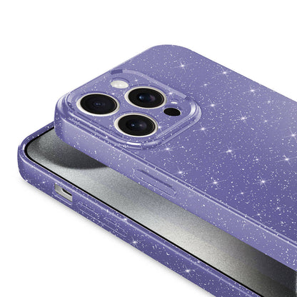 Apple iPhone 15 Pro Kılıf Kamera Korumalı Simli Lüks Zore Koton Kapak Siyah