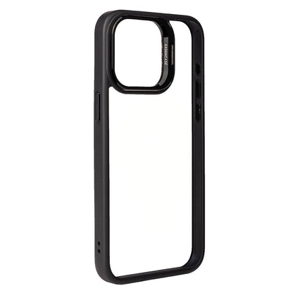 Apple iPhone 15 Pro Kılıf Kamera Lens Korumalı Standlı Zore Klon Lensli Kapak Siyah