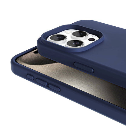Apple iPhone 15 Pro Kılıf Magsafe Şarj Özellikli Sıvı Teknolojili Silinebilir Sert Zore Kivi Kapak Siyah