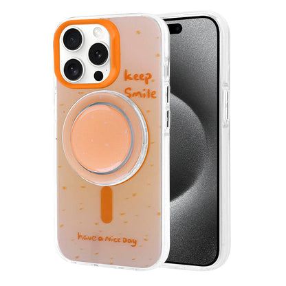 Apple iPhone 15 Pro Kılıf Magsafe Şarj Özellikli Tak-Çıkar Pop Soketli Zore Tiktok Kapak Mavi