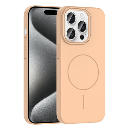 Apple iPhone 15 Pro Kılıf Magsafe Şarj Özellikli Zore Ruby Sert Kapak Mürdüm