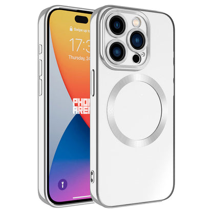 Apple iPhone 15 Pro Kılıf Magsafe Wireless Şarj Özellikli Zore Setro Silikon Koyu Gri