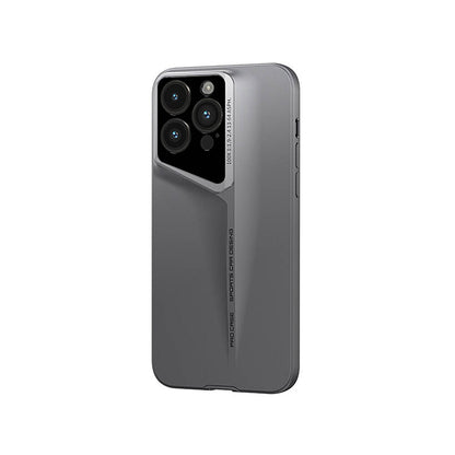 Apple iPhone 15 Pro Kılıf Ultra İnce Kamera Korumalı Sert Rubber Zore Procase Kapak Titanyum-Gri