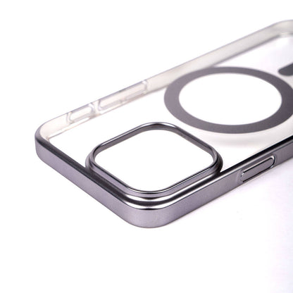 Apple iPhone 15 Pro Kılıf Wireless Şarj Özellikli Sert PC Zore Mat Riksos Magsafe Kapak Siyah