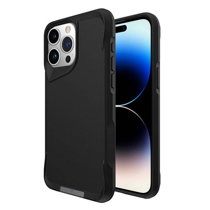 Apple iPhone 15 Pro Kılıf Zore Airbag Kenarlı T-Max Mat Standlı Kapak Lacivert