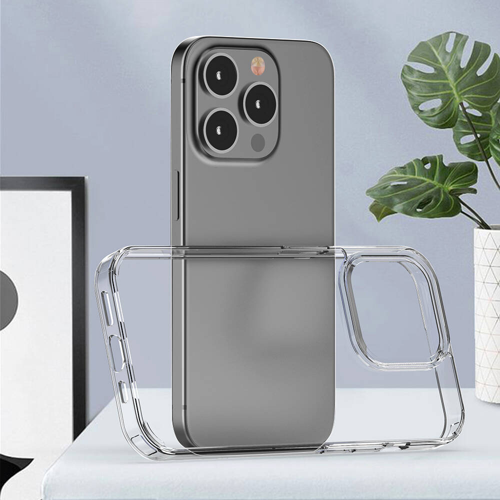 Apple iPhone 15 Pro Kılıf Zore Coss Kapak Renksiz