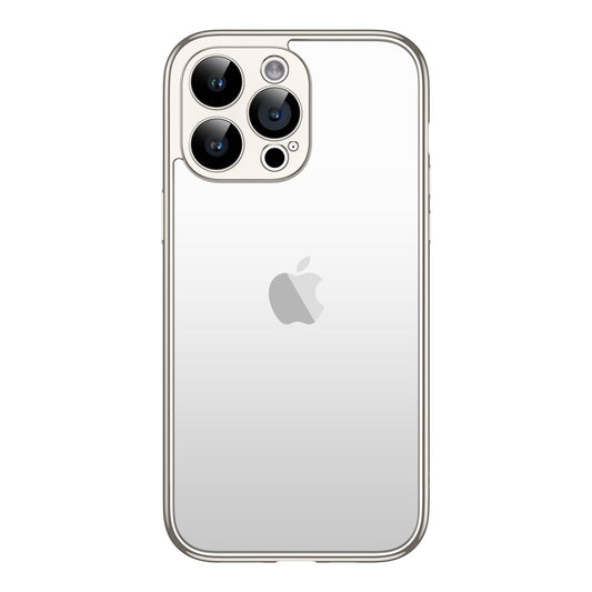 Apple iPhone 15 Pro Kılıf Zore Kamera Korumalı Bontez Bumper Titanyum